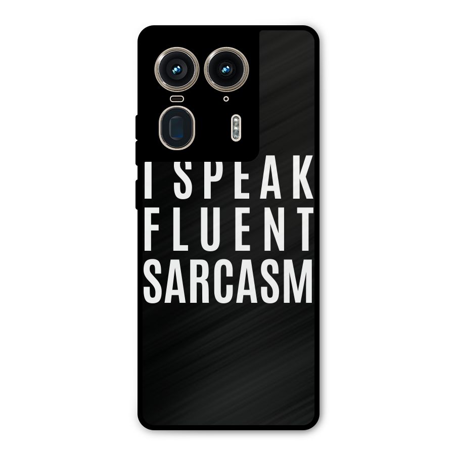 Fluent Sarcasm Metal Back Case for Motorola Edge 50 Ultra