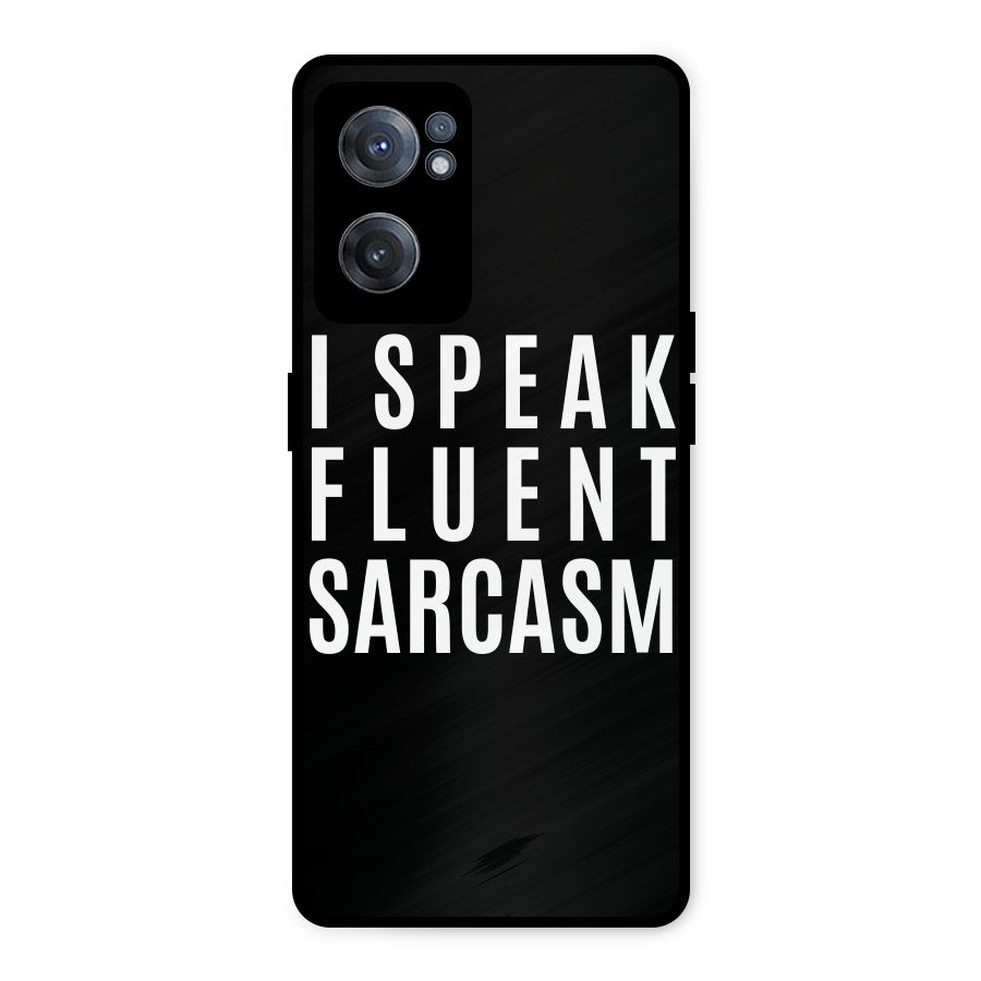 Fluent Sarcasm Metal Back Case for OnePlus Nord CE 2 5G