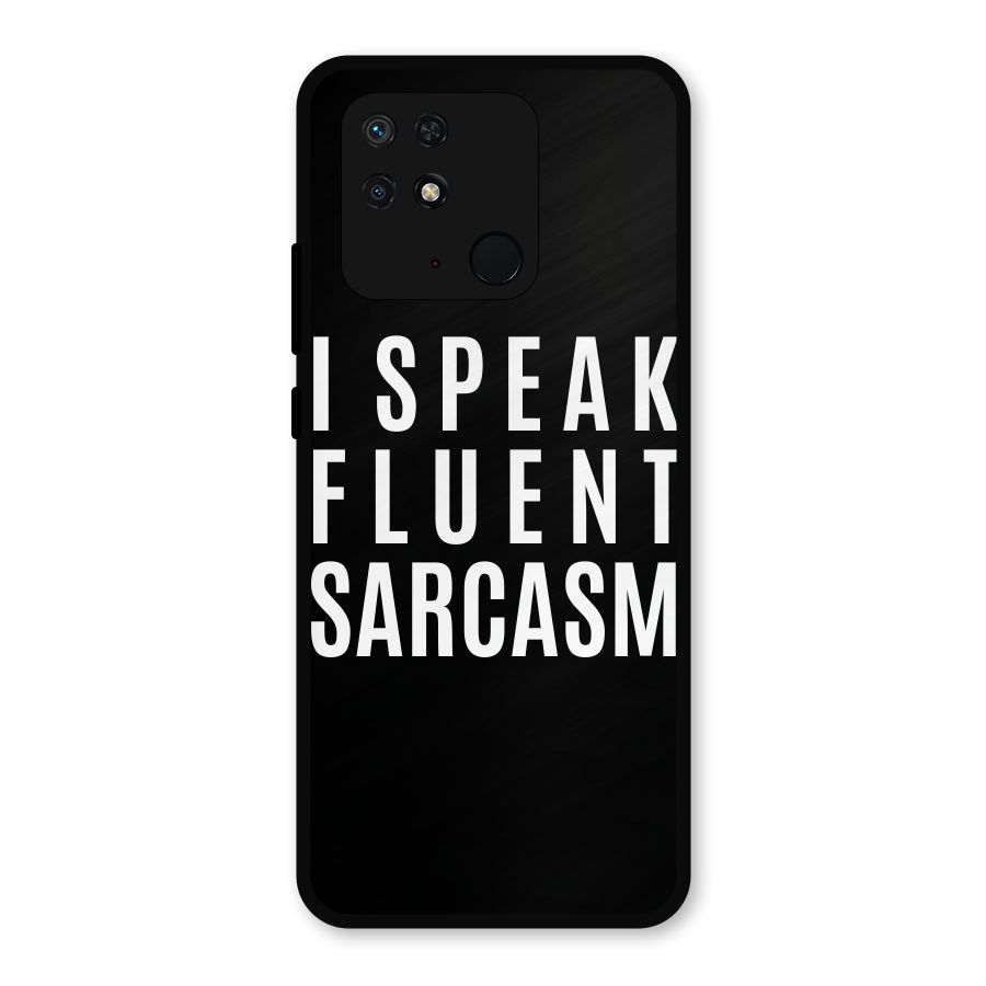 Fluent Sarcasm Metal Back Case for Redmi 10 Power