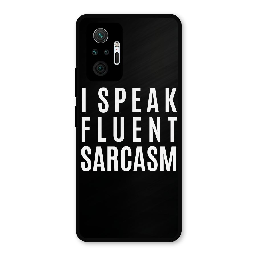 Fluent Sarcasm Metal Back Case for Redmi Note 10 Pro Max