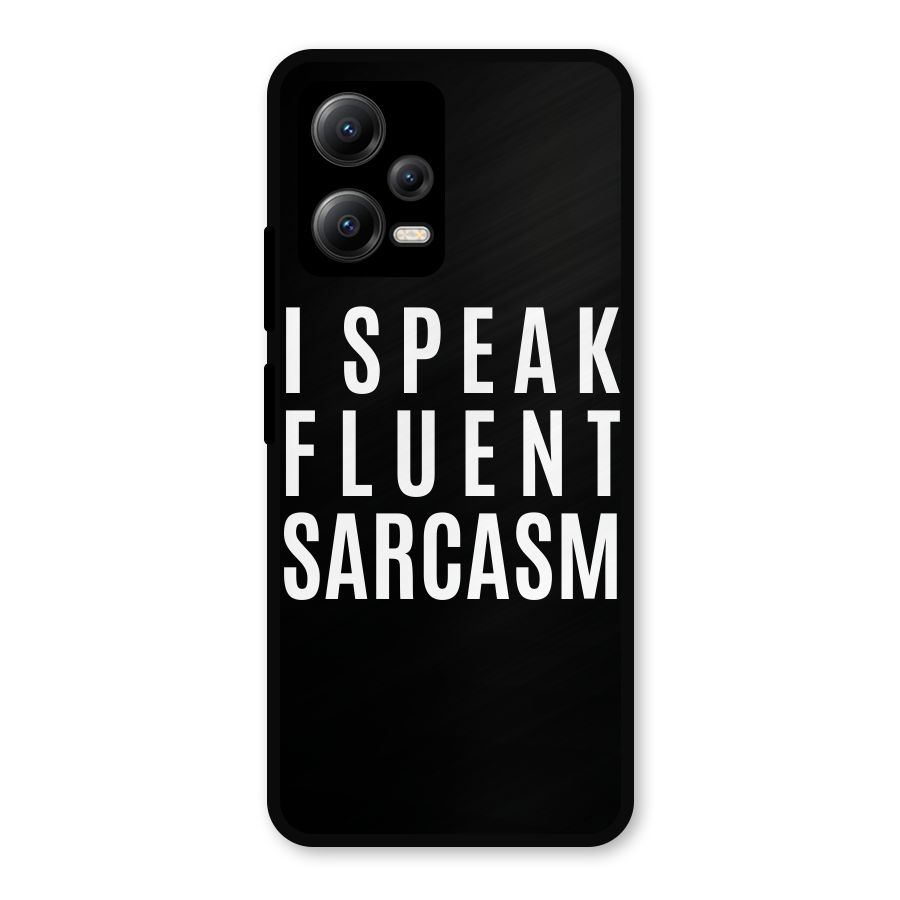 Fluent Sarcasm Metal Back Case for Redmi Note 12 5G