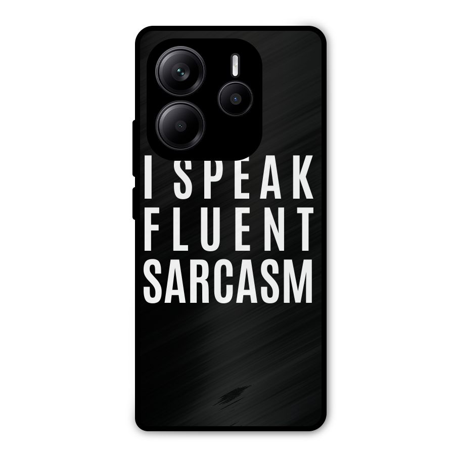 Fluent Sarcasm Metal Back Case for Redmi Note 14 5G