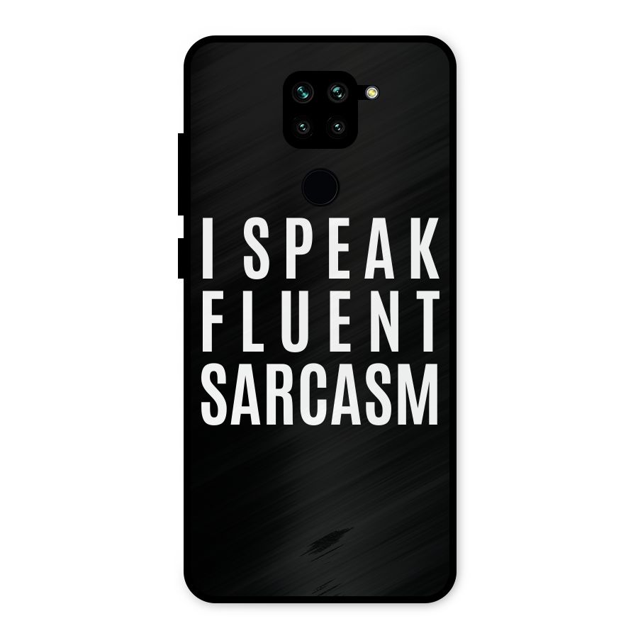 Fluent Sarcasm Metal Back Case for Redmi Note 9