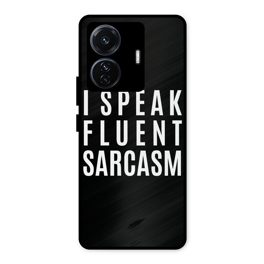 Fluent Sarcasm Metal Back Case for Vivo T1 Pro