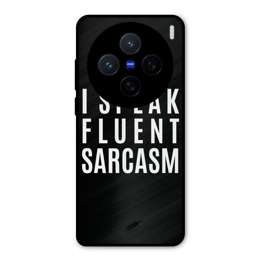 Fluent Sarcasm Metal Back Case for Vivo X200