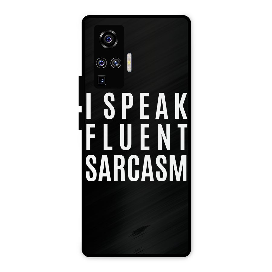 Fluent Sarcasm Metal Back Case for Vivo X50 Pro