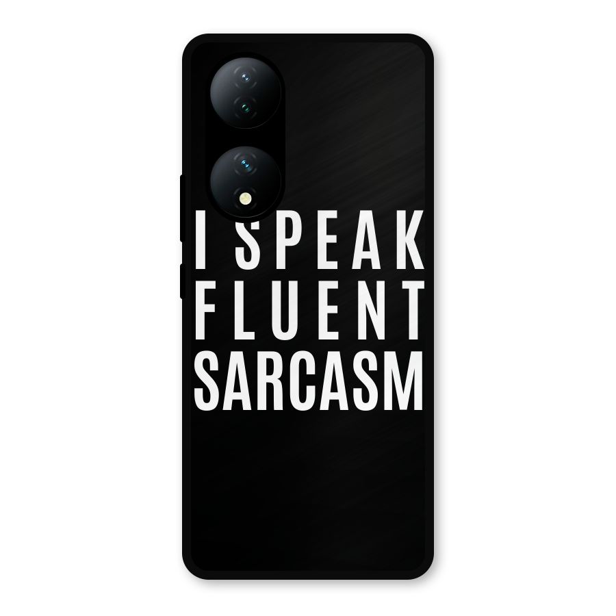 Fluent Sarcasm Metal Back Case for Vivo Y100a