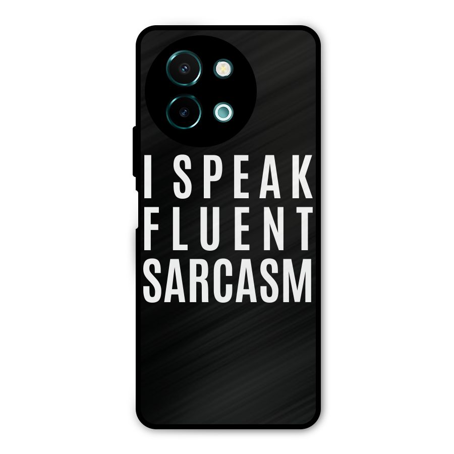 Fluent Sarcasm Metal Back Case for Vivo Y58