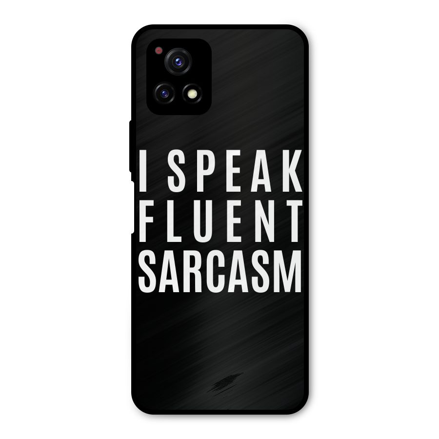 Fluent Sarcasm Metal Back Case for Vivo Y72 5G
