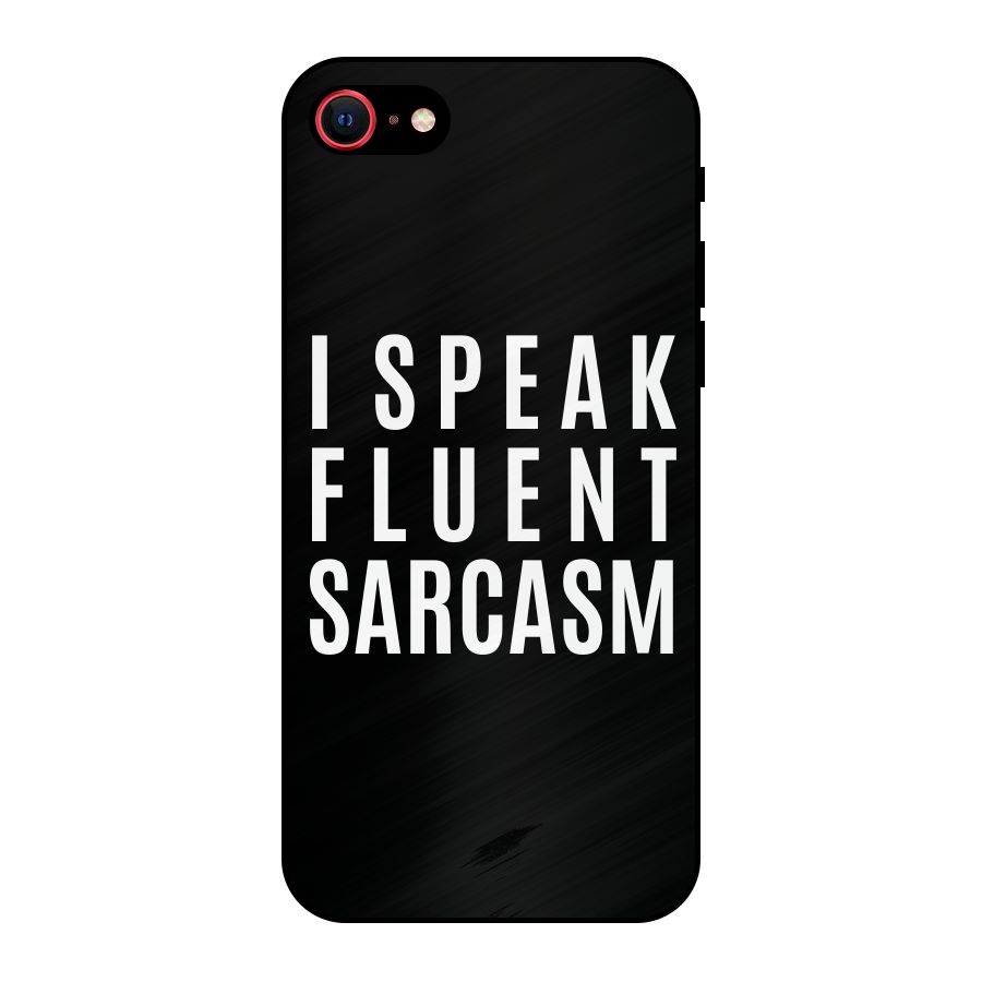 Fluent Sarcasm Metal Back Case for iPhone SE 2020