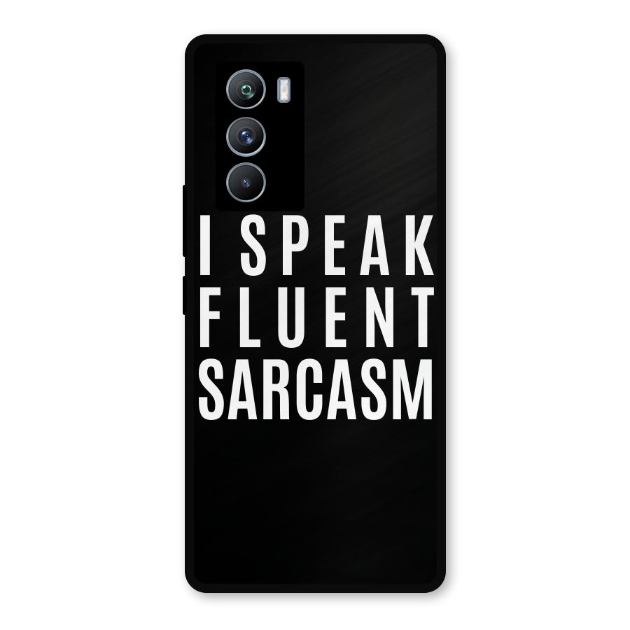 Fluent Sarcasm Metal Back Case for iQOO 9 SE