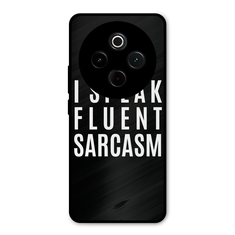 Fluent Sarcasm Metal Back Case for iQOO Z10
