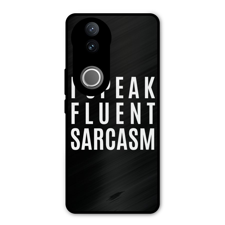Fluent Sarcasm Metal Back Case for iQOO Z10R