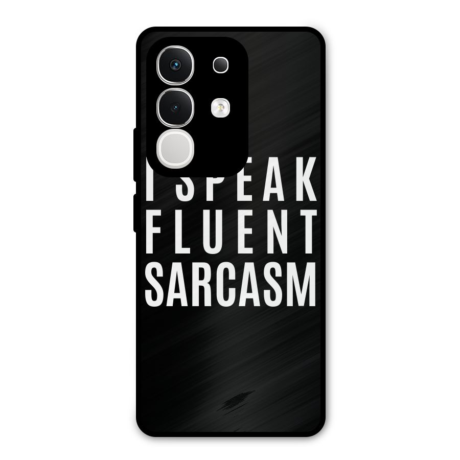 Fluent Sarcasm Metal Back Case for iQOO Z10x