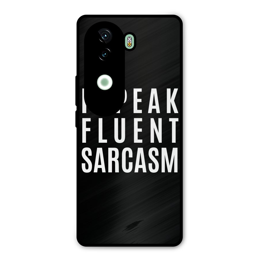 Fluent Sarcasm Metal Back Case for iQOO Z9s