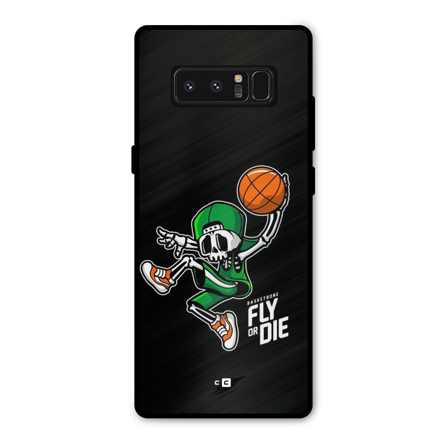 Fly Or Die Metal Back Case for Galaxy Note 8