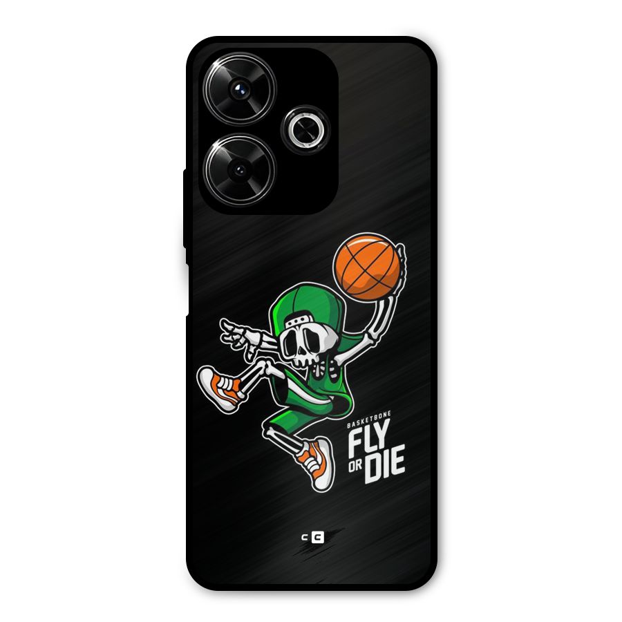 Fly Or Die Metal Back Case for Poco M6 Plus