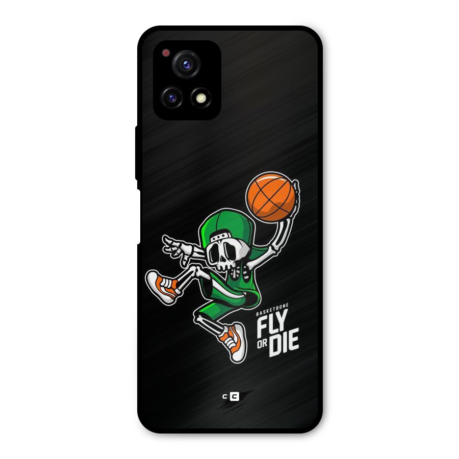 Fly Or Die Metal Back Case for Vivo Y72 5G