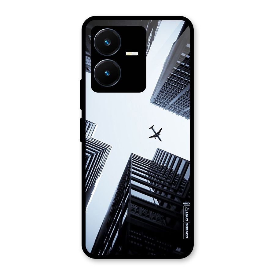 Fly Perspective Glass Back Case for Vivo Y22s