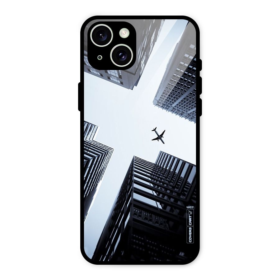 Fly Perspective Glass Back Case for iPhone 15 Plus