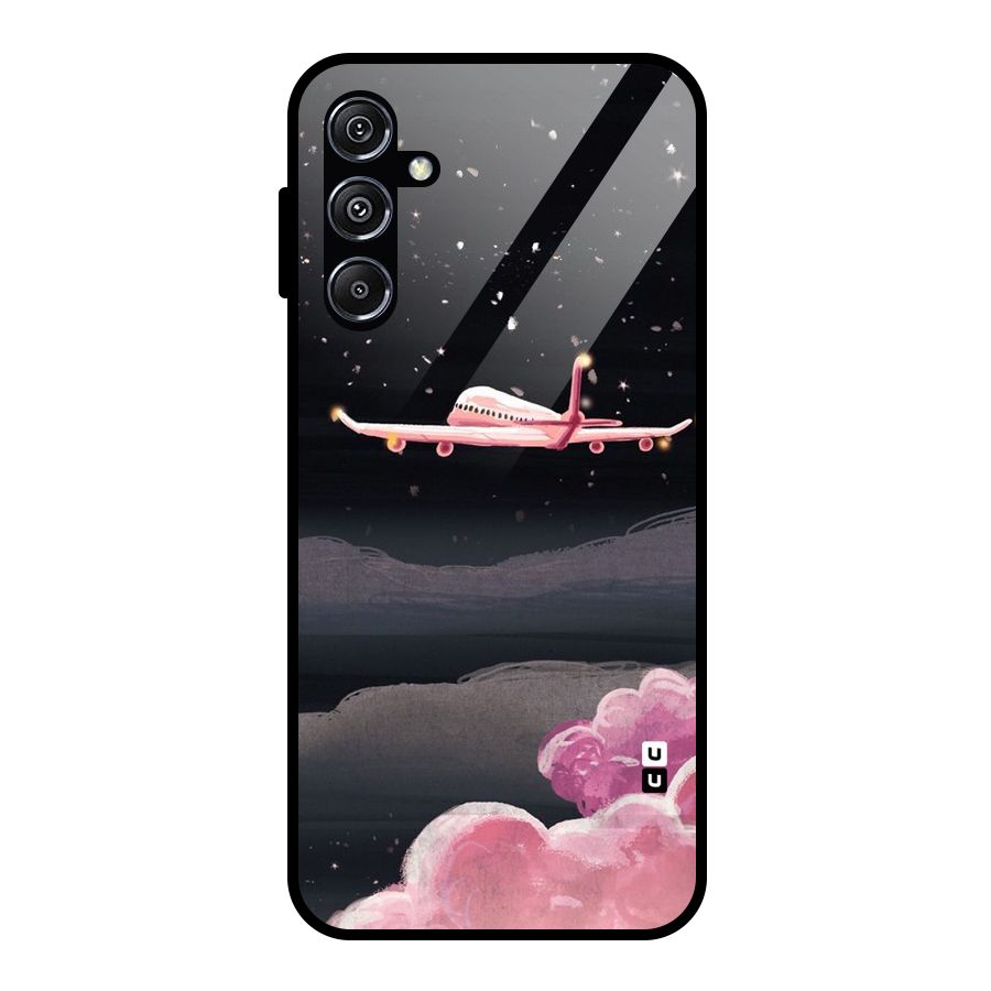 Fly Pink Glass Back Case for Galaxy M34 5G
