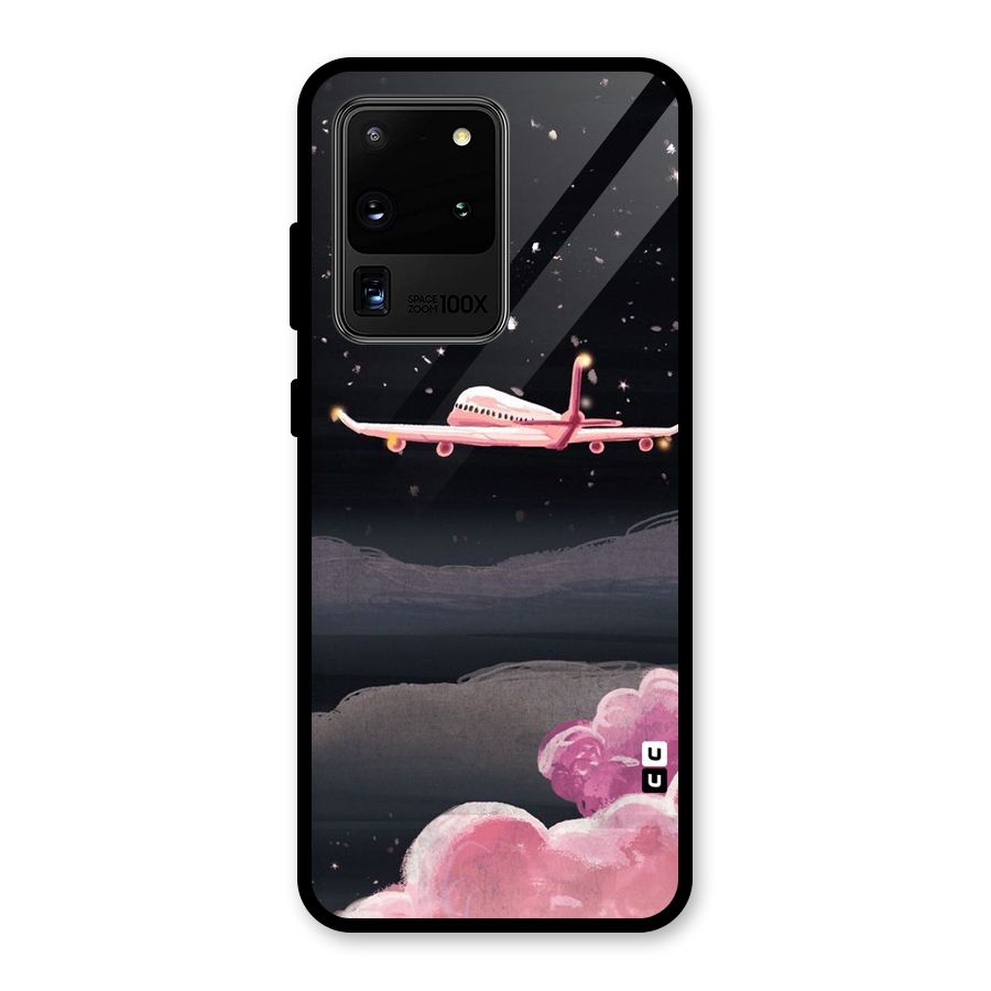 Fly Pink Glass Back Case for Galaxy S20 Ultra