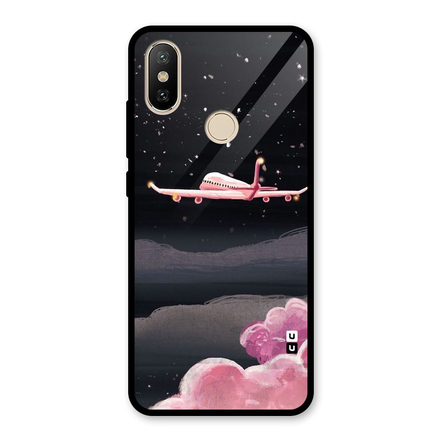 Fly Pink Glass Back Case for Redmi A2