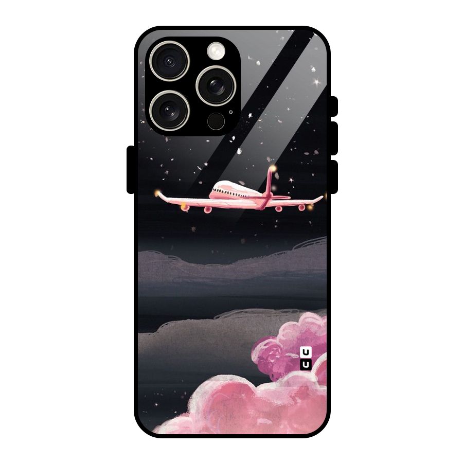 Fly Pink Glass Back Case for iPhone 15 Pro Max