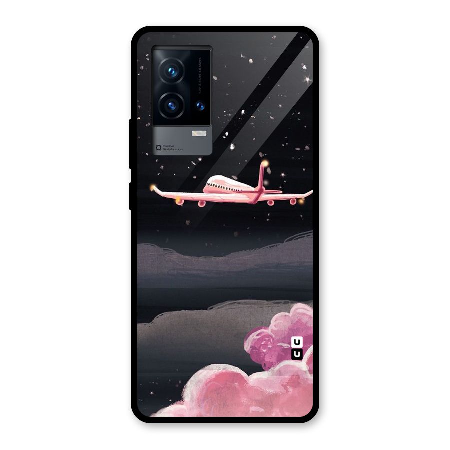 Fly Pink Glass Back Case for iQOO 9 5G