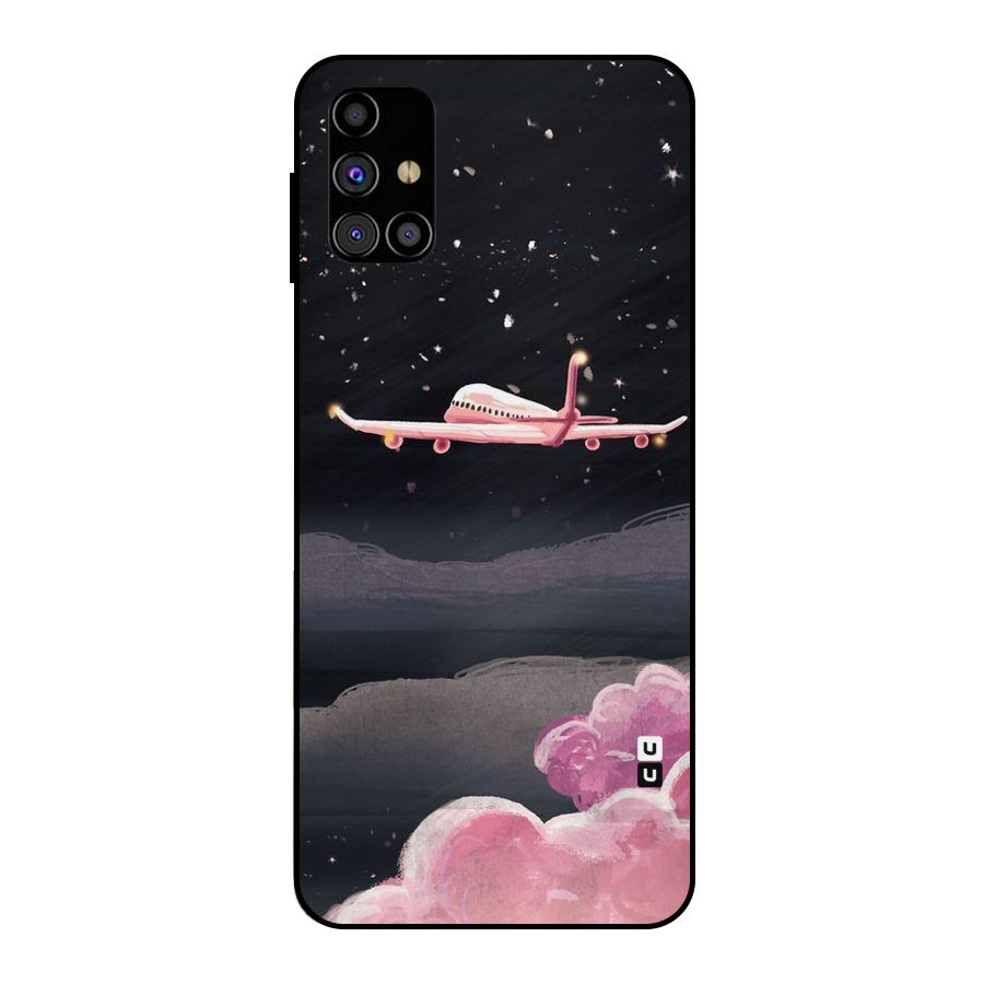 Fly Pink Metal Back Case for Galaxy M31s