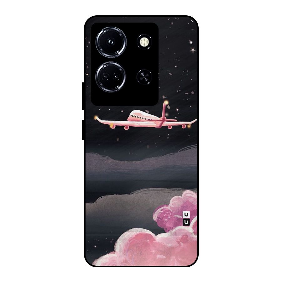Fly Pink Metal Back Case for Infinix Note 30 5G