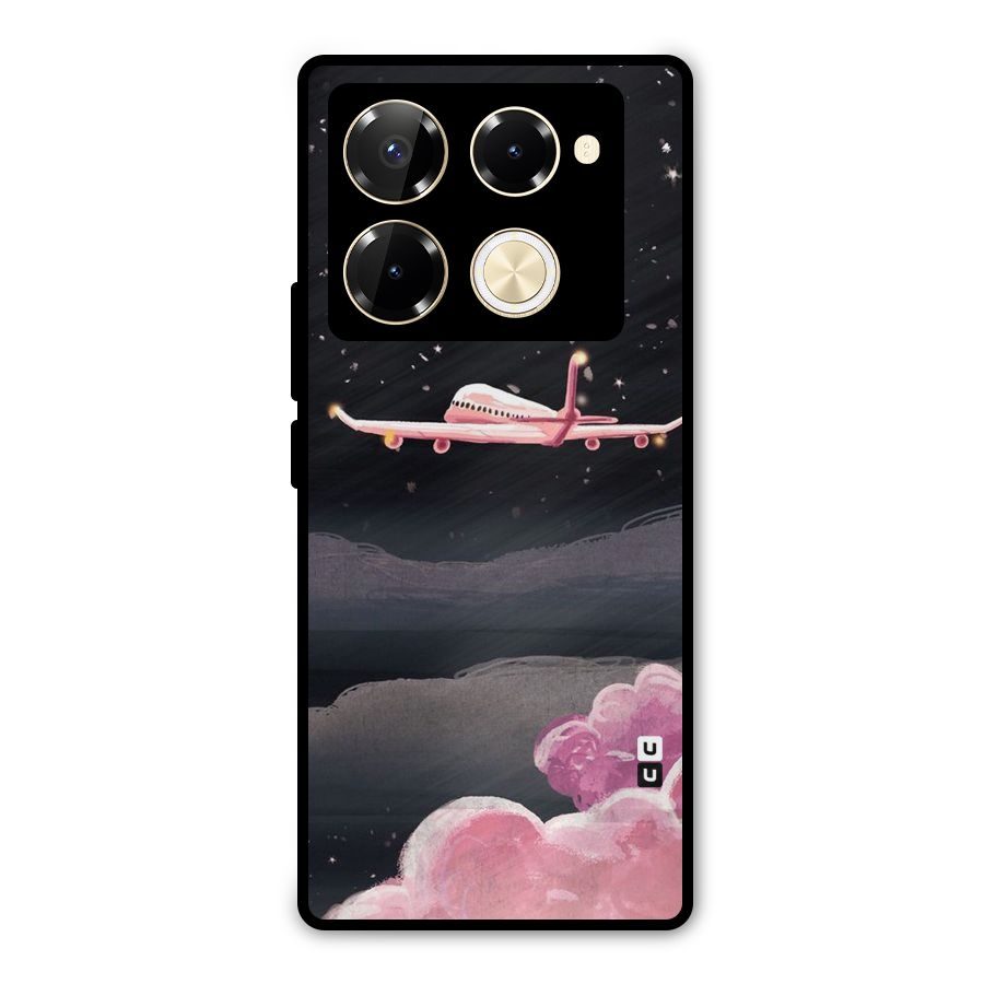 Fly Pink Metal Back Case for Infinix Note 40 Pro Plus