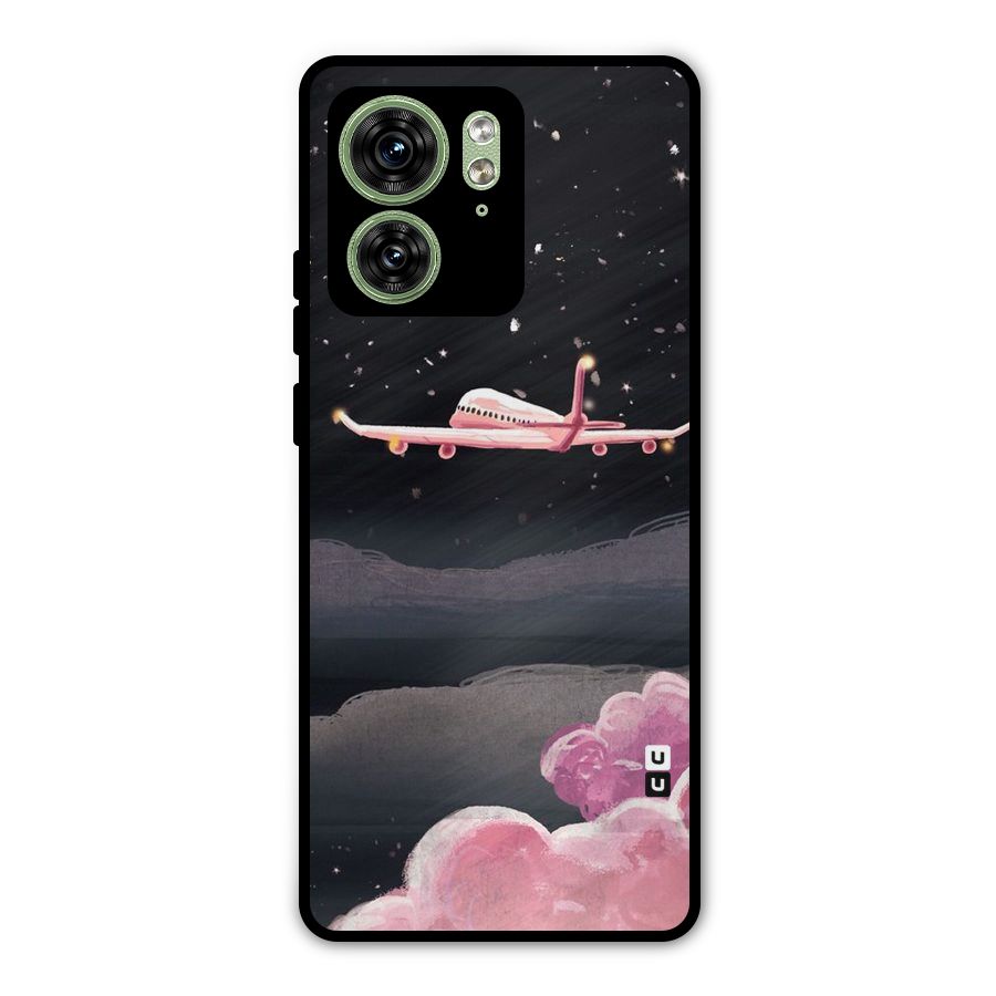 Fly Pink Metal Back Case for Motorola Edge 40 5G