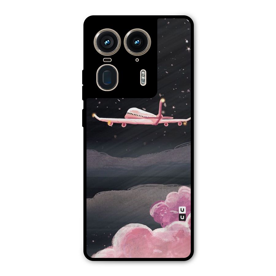 Fly Pink Metal Back Case for Motorola Edge 50 Ultra