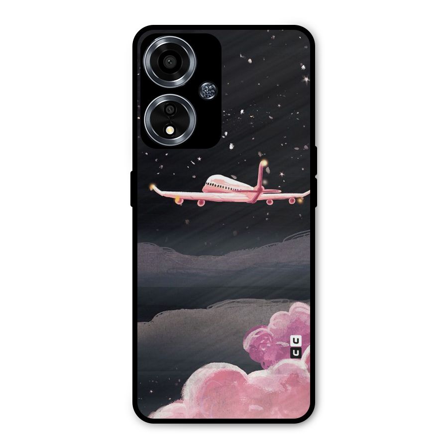 Fly Pink Metal Back Case for Oppo A59