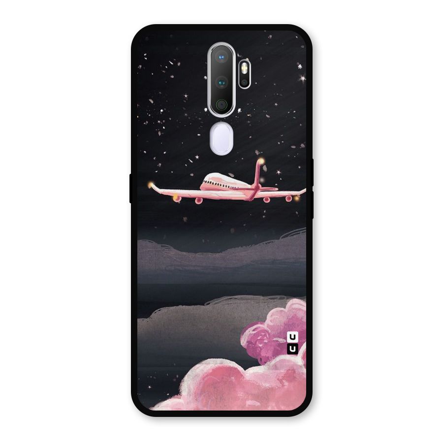 Fly Pink Metal Back Case for Oppo A5 (2020)