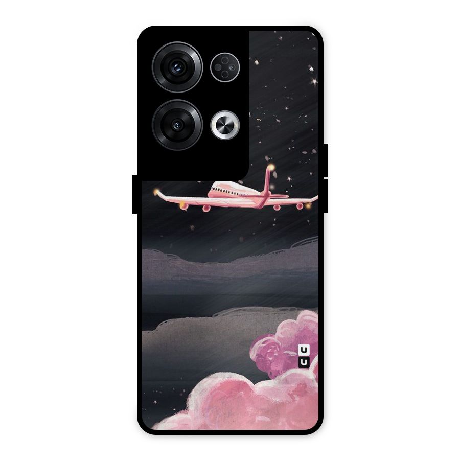 Fly Pink Metal Back Case for Oppo Reno8 Pro 5G