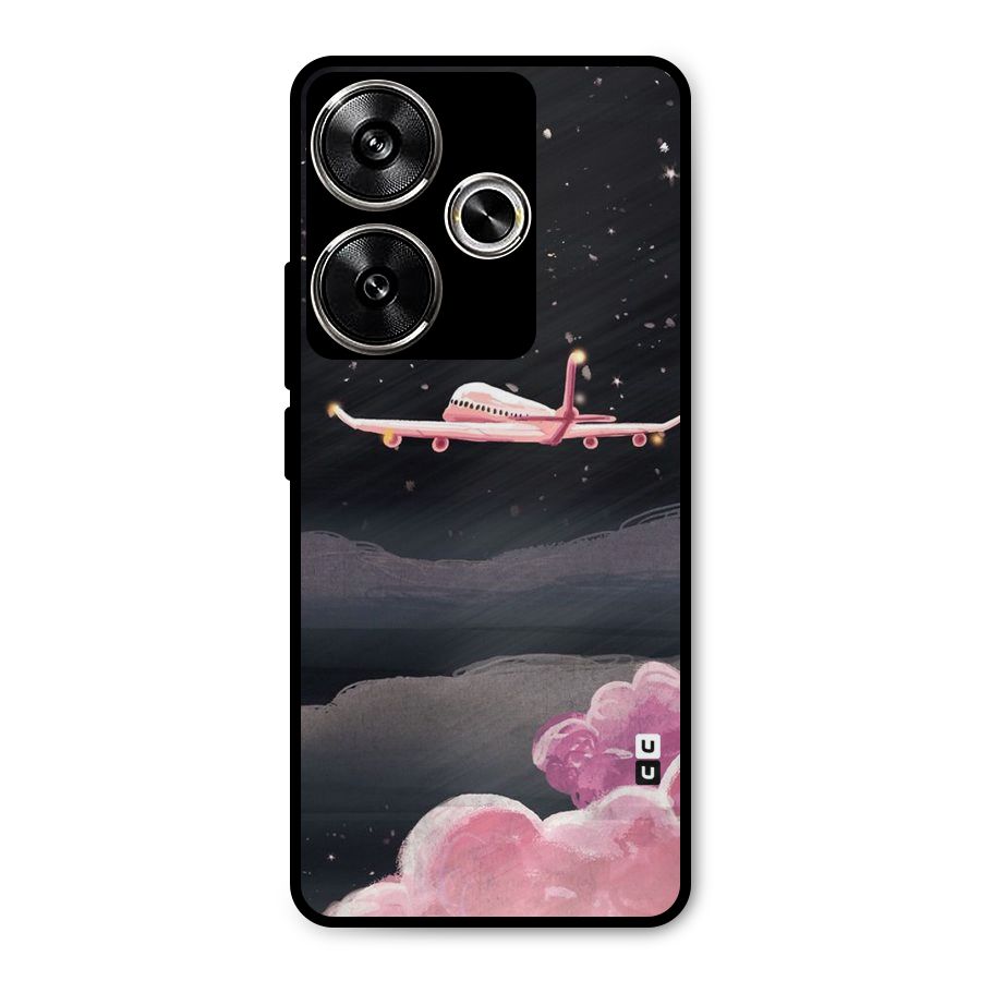Fly Pink Metal Back Case for Poco F6