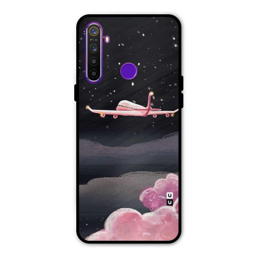 Fly Pink Metal Back Case for Realme 5