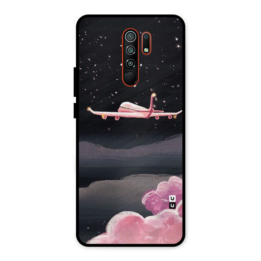 Fly Pink Metal Back Case for Redmi 9 Prime
