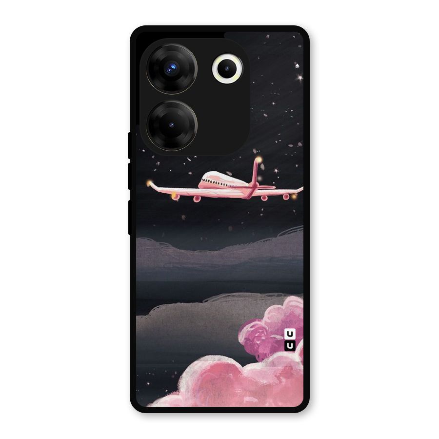 Fly Pink Metal Back Case for Tecno Camon 20