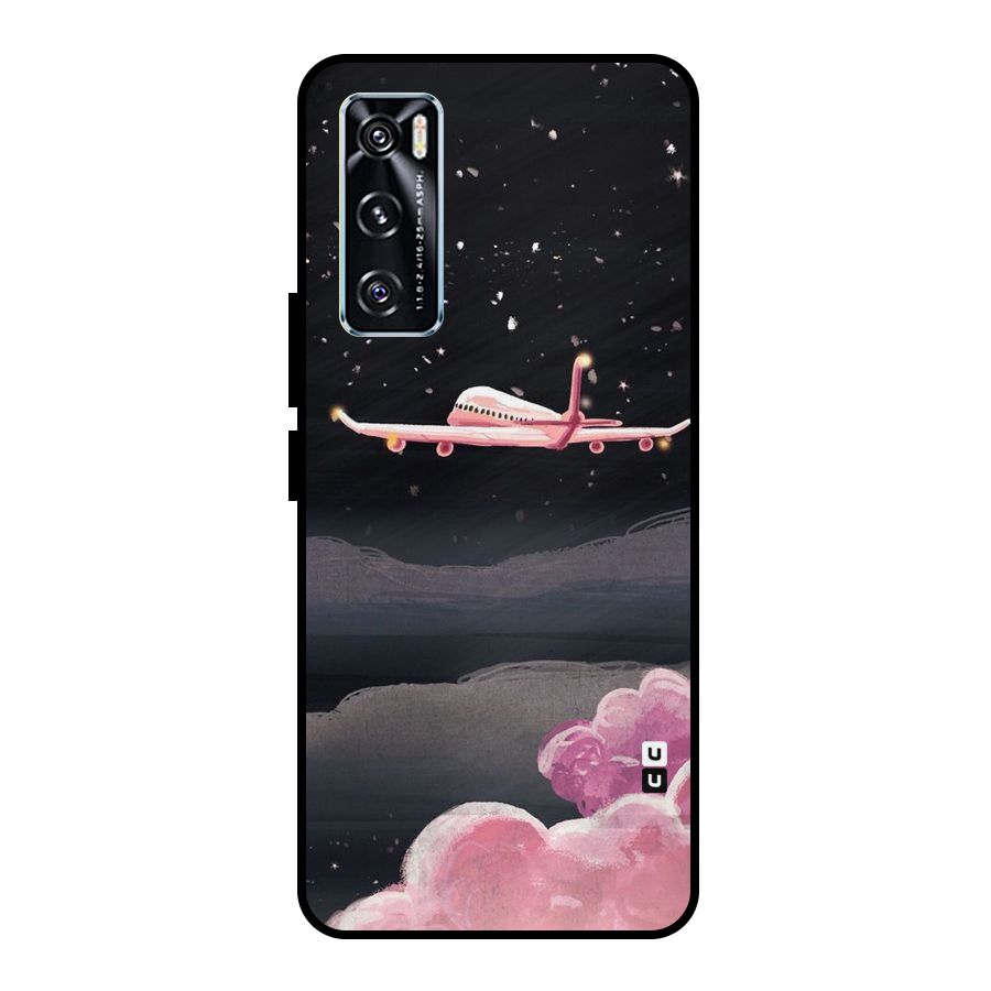Fly Pink Metal Back Case for Vivo V20 SE