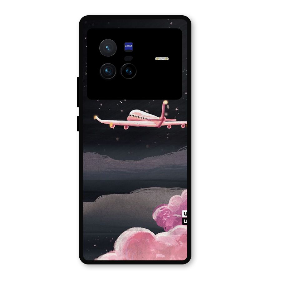 Fly Pink Metal Back Case for Vivo X80