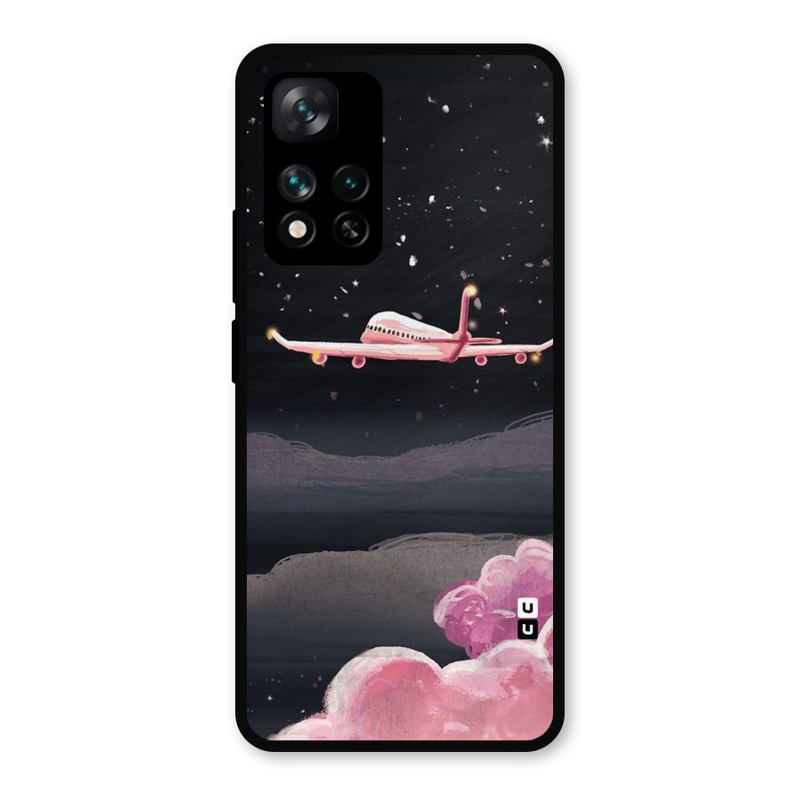 Fly Pink Metal Back Case for Xiaomi 11i Hypercharge 5G