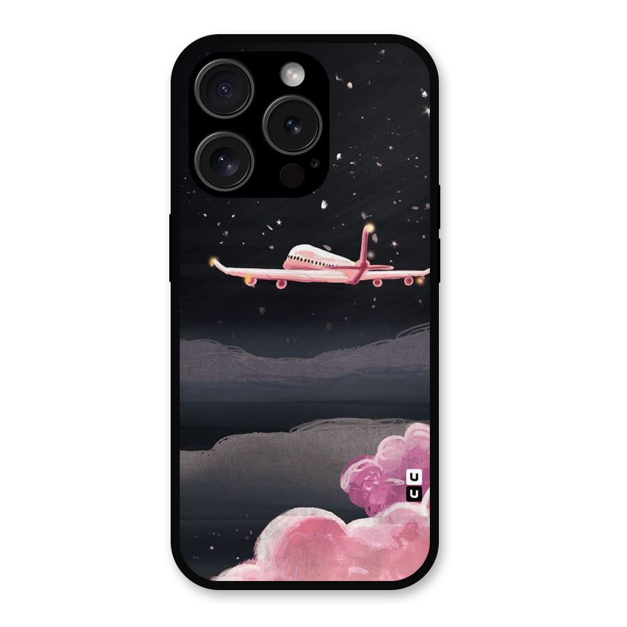 Fly Pink Metal Back Case for iPhone 15 Pro