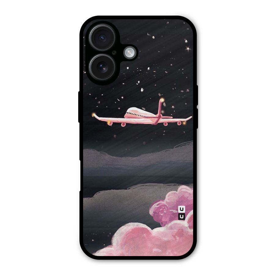 Fly Pink Metal Back Case for iPhone 16