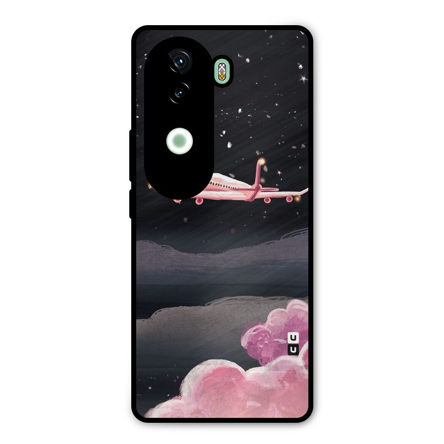 Fly Pink Metal Back Case for iQOO Z9s
