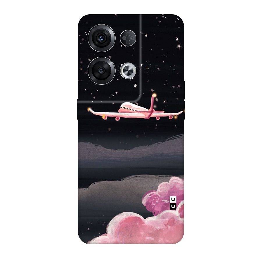 Fly Pink Original Polycarbonate Back Case for Oppo Reno8 Pro 5G