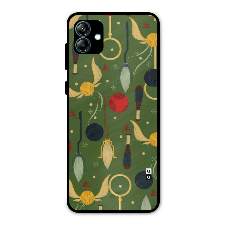 Flying Ball Pattern Metal Back Case for Galaxy A04