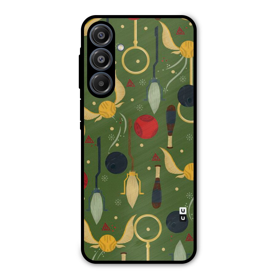 Flying Ball Pattern Metal Back Case for Galaxy A16 5G